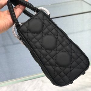 Lady Dior Ultra mat size 17 black Bag 15