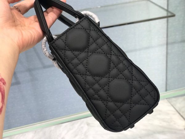 Lady Dior Ultra mat size 17 black Bag 6