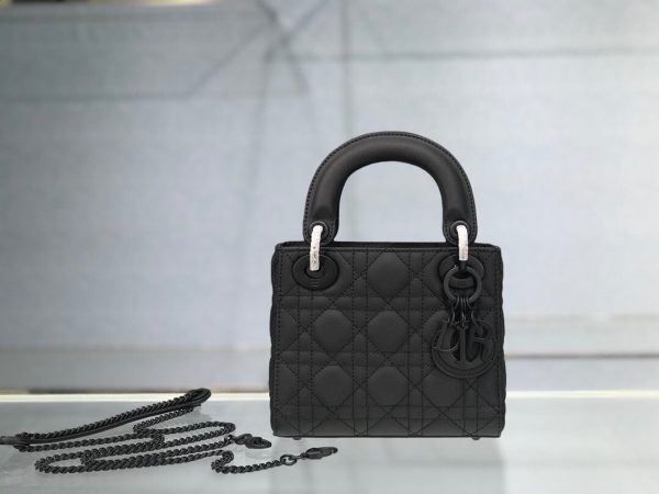 Lady Dior Ultra mat size 17 black Bag 10