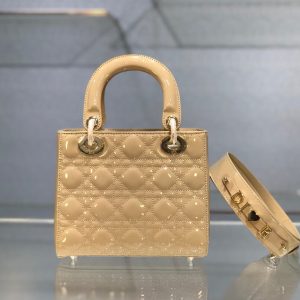 Lady Dior size 20 beige Bag 15