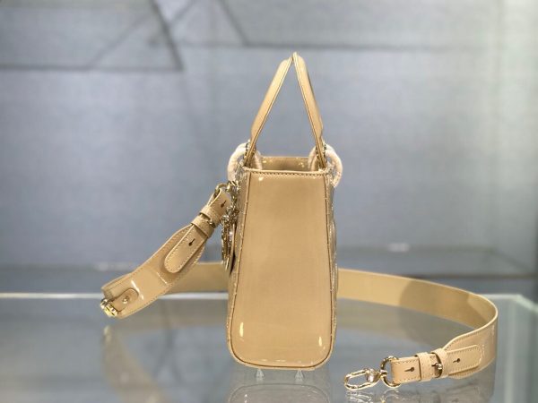 Lady Dior size 20 beige Bag 8