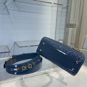 Lady Dior size 20 deep blue Bag 15