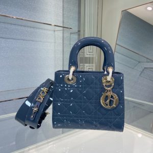 Lady Dior size 20 deep blue Bag 19