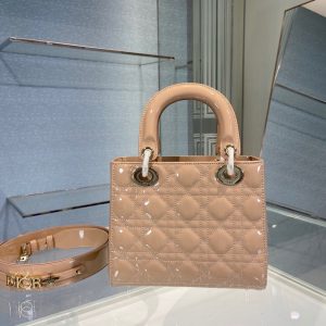 Lady Dior size 20 nude pink Bag 14