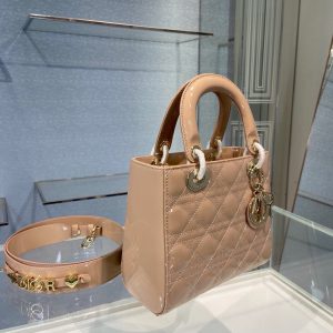 Lady Dior size 20 nude pink Bag 18