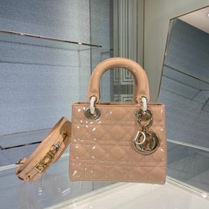 Lady Dior size 20 nude pink Bag 19