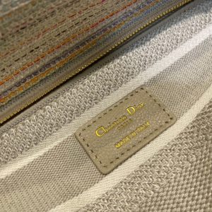 Lady Dior size 24 multi-color stripes Bag 12