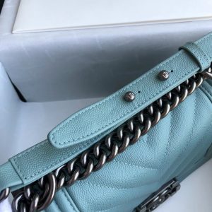 Le Boy Bag Women Real Leather Caviar Lambskin Handbags 11