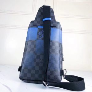 Louis Vuitton Avenue Sling Bag Damier Graphite Giant N40403 Blue 13