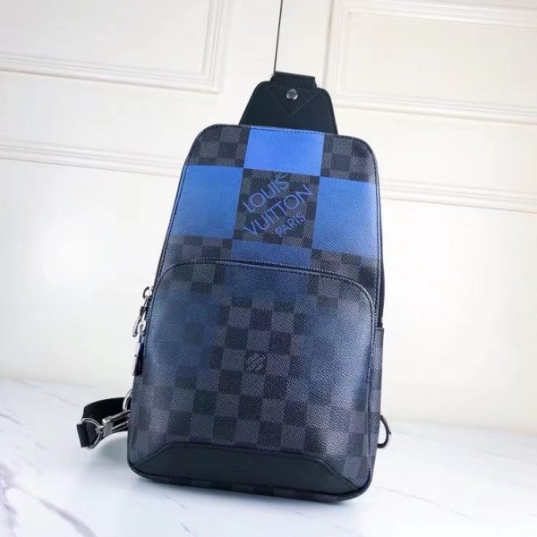 Louis Vuitton Avenue Sling Bag Damier Graphite Giant N40403 Blue 1