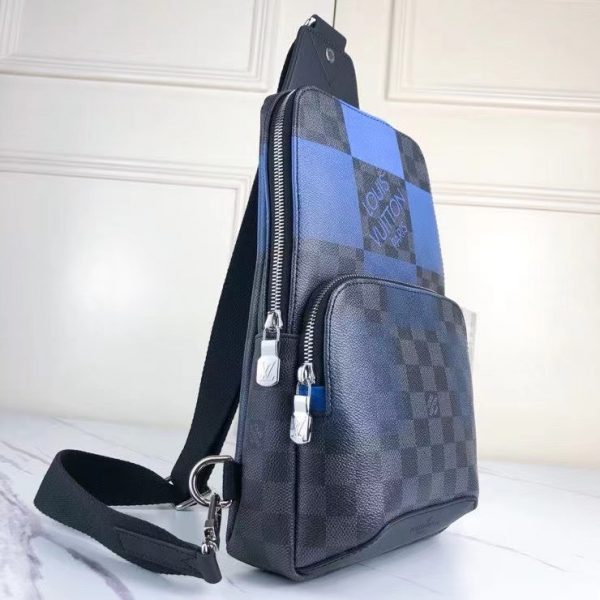 Louis Vuitton Avenue Sling Bag Damier Graphite Giant N40403 Blue 5