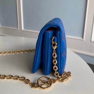 Louis Vuitton French POCHETTE COUSSIN Chain Bag M80742 Blue 11