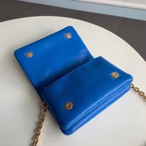Louis Vuitton French POCHETTE COUSSIN Chain Bag M80742 Blue 9