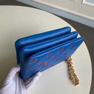 Louis Vuitton French POCHETTE COUSSIN Chain Bag M80742 Blue 8