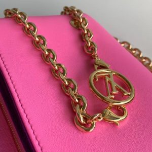 Louis Vuitton French POCHETTE COUSSIN Chain Bag M80742 Plum red 11