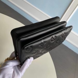 Louis Vuitton French POCHETTE COUSSIN Chain Bag M80742 full black 8