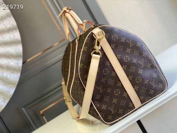 Louis Vuitton Keepall BANDOULIERE 55 Monogram Boston Bag M41414 5