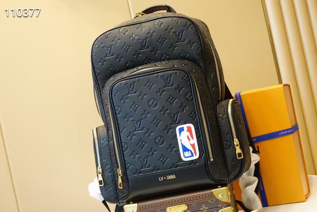 Louis Vuitton LVXNBA NBA Black Monogram Leather Backpack LV Tote Bag ...