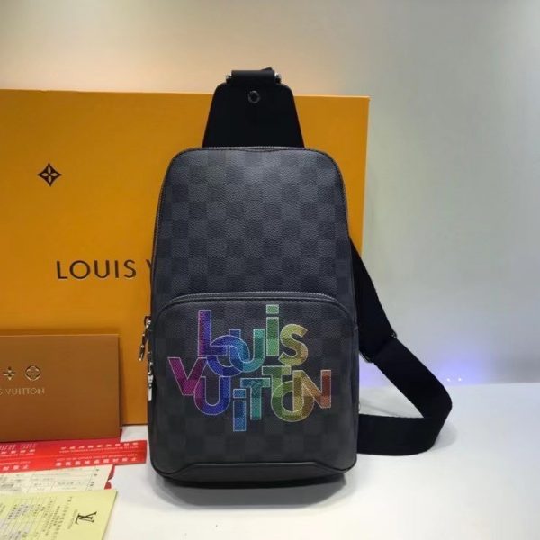 Louis Vuitton N41719 LV Avenue Sling Bags Damier Graphite Canvas With Print 1