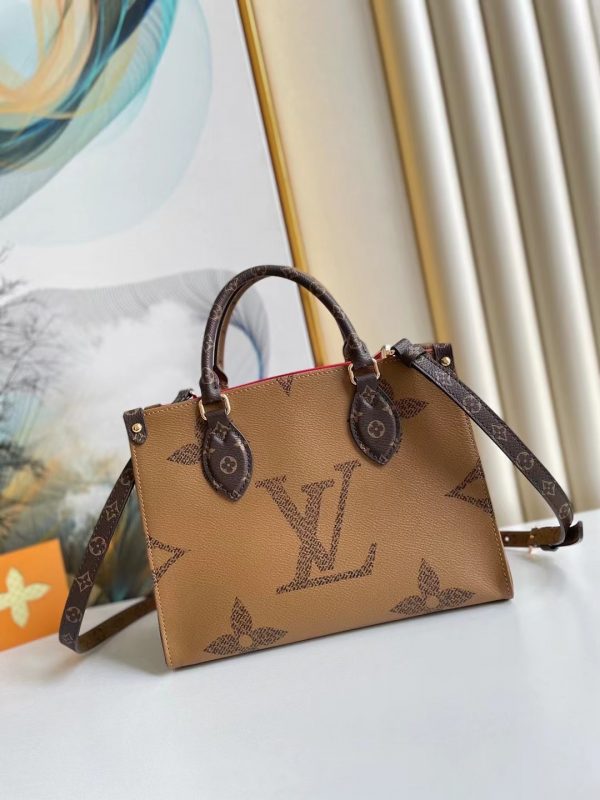 Louis Vuitton OnTheGo MM Reverse Monogram Giant Canvas Tote Bag M45039 1