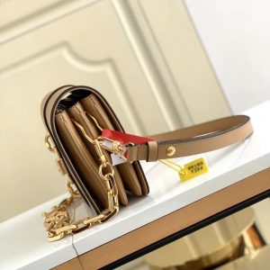 Louis Vuitton Rendez-Vous Leather Lock Bag M57745 Camel Brown 2021 12