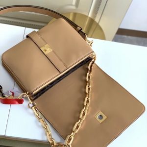 Louis Vuitton Rendez-Vous Leather Lock Bag M57745 Camel Brown 2021 11