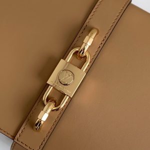 Louis Vuitton Rendez-Vous Leather Lock Bag M57745 Camel Brown 2021 9