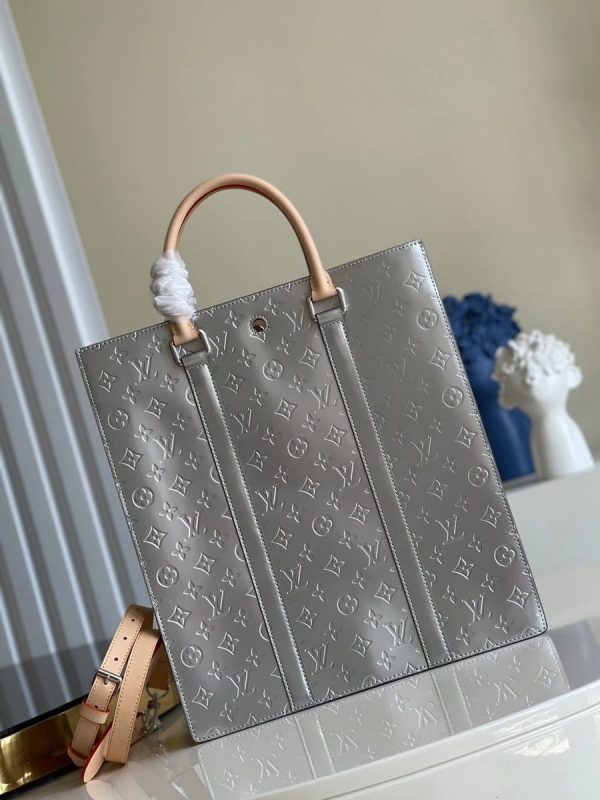 Louis Vuitton Sac Plato Tote Bag Silver M45884 1