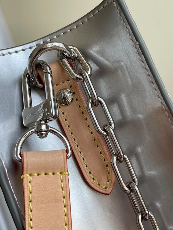 Louis Vuitton Sac Plato Tote Bag Silver M45884 3