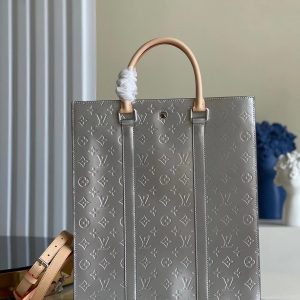 Louis Vuitton Sac Plato Tote Bag Silver M45884 8