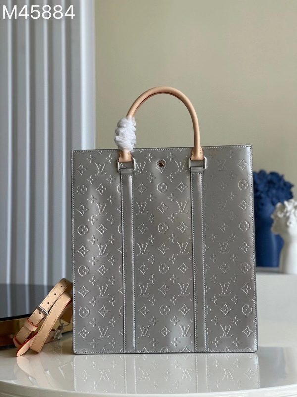 Louis Vuitton Sac Plato Tote Bag Silver M45884 2