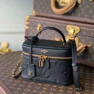 Louis Vuitton Vanity Case PM In Giant Monogram Leather M45598 Black 7