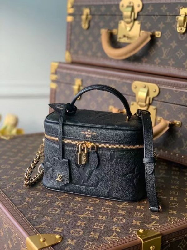 Louis Vuitton Vanity Case PM In Giant Monogram Leather M45598 Black 2