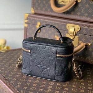 Louis Vuitton Vanity Case PM In Giant Monogram Leather M45598 Black 10