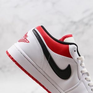 Nike Air Jordan 1 Low White Red Black 553558-118 10