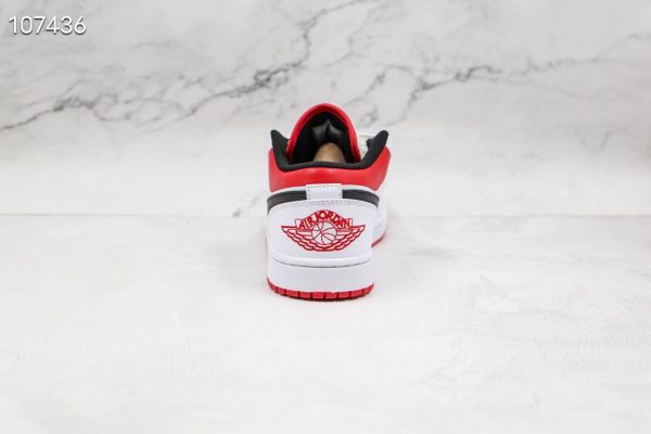 Nike Air Jordan 1 Low White Red Black 553558-118 4