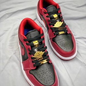 Nike Air Jordan 1 Low "Black Dark Red 16