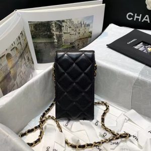 Spot Chanel gem mobile phone bag 81128 black 13
