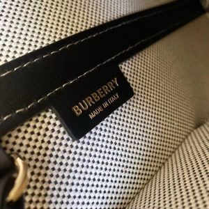 The Burberry Small Logo Graphic Cotton Canvas Peggy Bucket Bag 8241 16