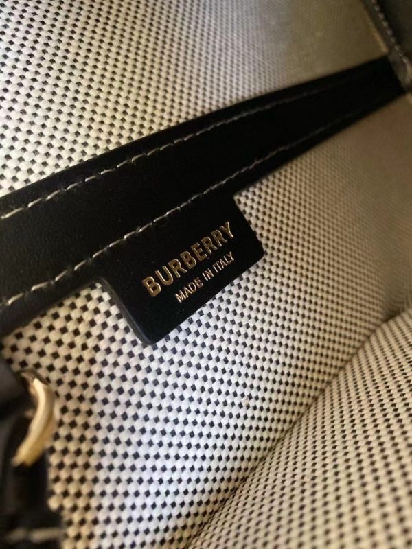 The Burberry Small Logo Graphic Cotton Canvas Peggy Bucket Bag 8241 8