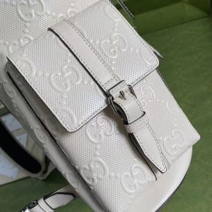 gucci embossed bag white 625770 9