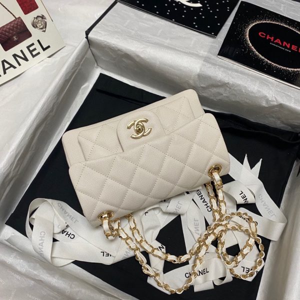 the chanel 21ss series of imported cowhide white 4