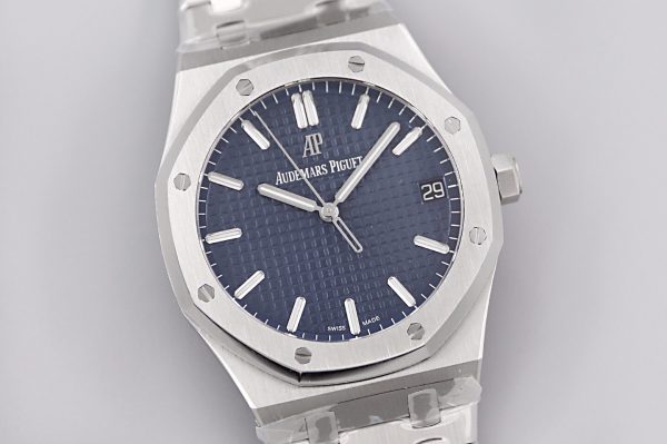 APS Audemars Piguet Royal Oak CAL.4302 blue silver Watch 10