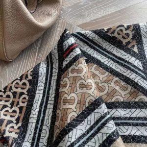 BURBERRY Print Cashmere Large Square Scarf 8