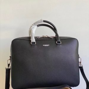 Bruberry grain leather briefcase 10
