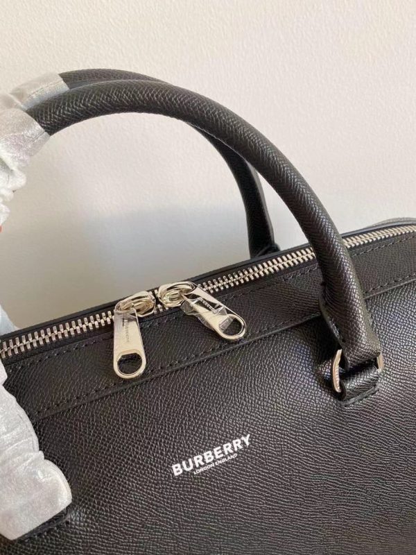 Bruberry grain leather briefcase 4