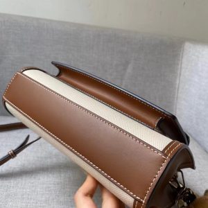 Burberry Mini Two-tone Canvas and Leather Pocket Bag 9