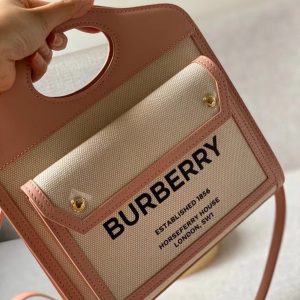 Burberry Mini Two-tone Canvas and Leather Pocket Bag 8