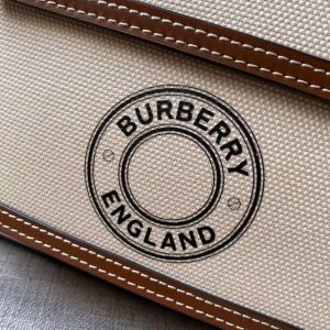 Burberry Mini Two-tone Canvas and Leather Pocket Bag 10