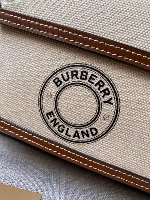 Burberry Mini Two-tone Canvas and Leather Pocket Bag 3